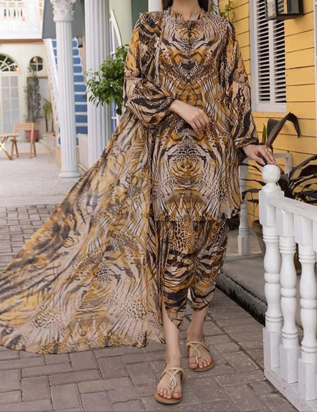 Digital Printed Swiss Lawn Dress | SL
