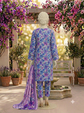 Digital Printed Lawn 3pc - Unstitch