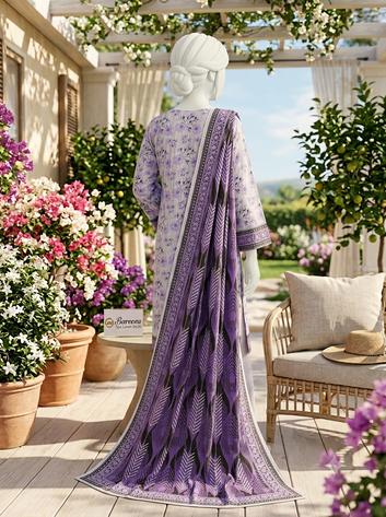 Digital Printed Lawn 3pc - Unstitch