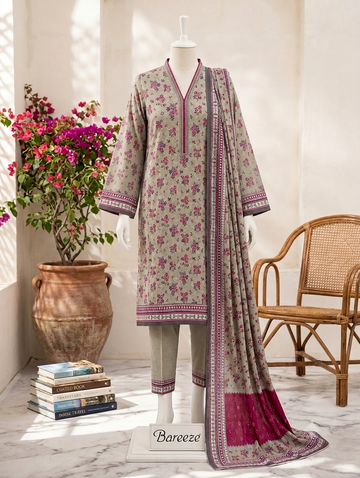 Digital Printed Lawn 3pc - Unstitch