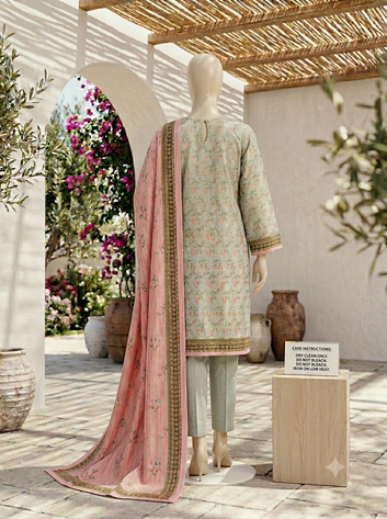 Digital Printed Lawn 3pc Unstitch - Daphne