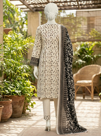 Digital Printed Lawn 3pc Unstitch - Charm