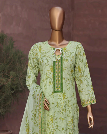 Digital Printed Swiss Lawn 3pc Dress