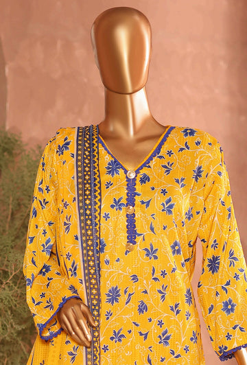 Digital Printed Swiss Lawn 3pc Dress