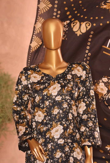 Digital Printed Swiss Lawn 3pc Dress