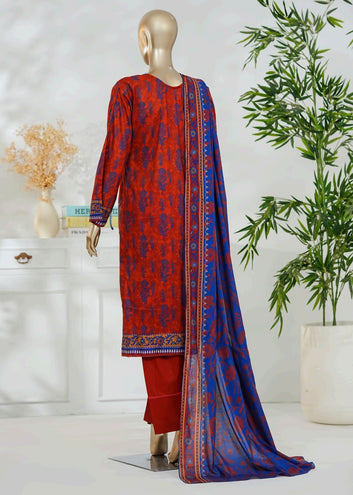 3pc Digital Printed Swiss Lawn Dress