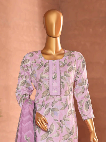 Digital Printed Swiss Lawn 3pc Dress