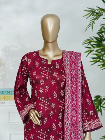 Digital Printed Swiss Lawn 3pc Dress
