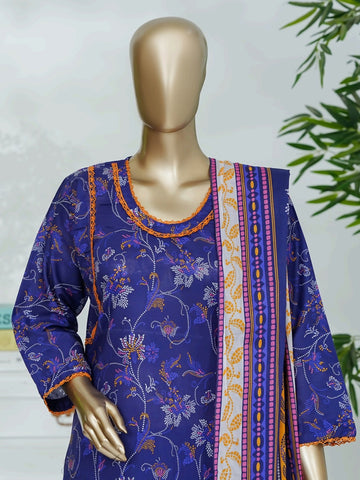 Digital Printed Swiss Lawn 3pc Dress