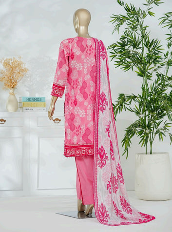Digital Printed Swiss Lawn Dress Three - Piece