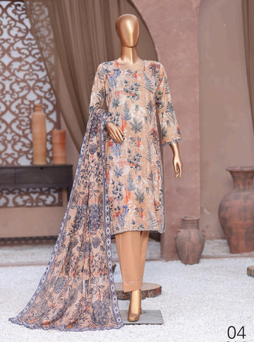 Digital Printed Swiss Lawn 3pc Dress