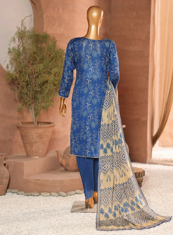 Digital Printed Swiss Lawn 3pc Dress