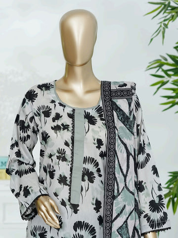 Digital Printed Swiss Lawn 3pc Dress