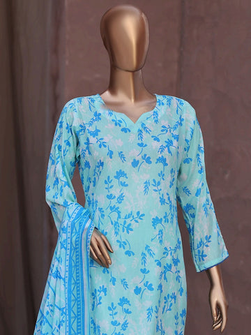 Digital Printed Swiss Lawn 3pc Dress