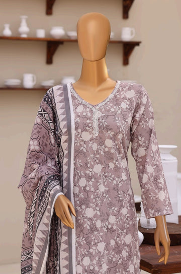 Digital Printed Swiss Lawn 3pc Dress