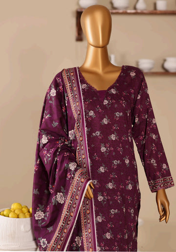 Digital Printed Swiss Lawn 3pc Dress