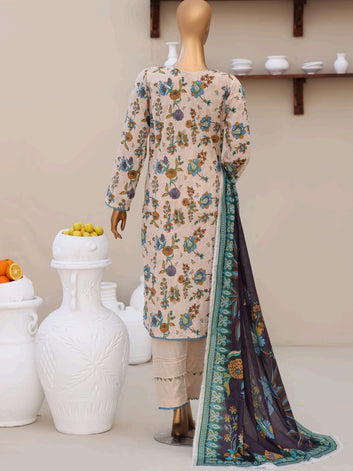 Digital Printed Swiss Lawn Dress 3pc