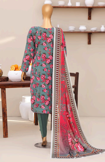 Digital Printed Swiss Lawn Dress 3pc