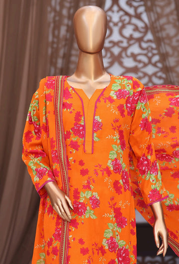 Digital Printed Swiss Lawn 3pc Dress