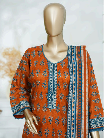 Digital Printed Swiss Lawn 3pc Dress
