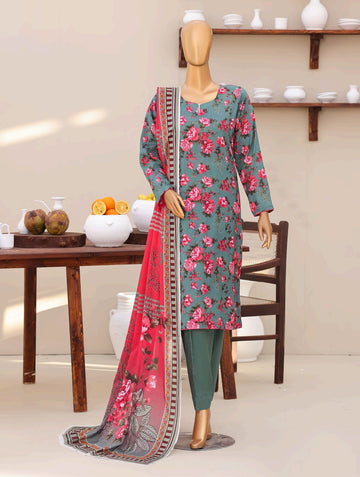 Digital Printed Swiss Lawn Dress 3pc