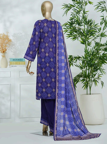 Digital Printed Swiss Lawn Dress - Three Piece