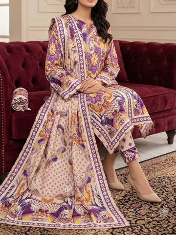 Digital Printed Silk 3pc