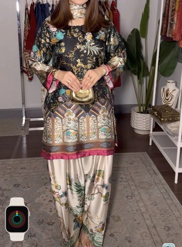 Digital Printed Silk 3pc