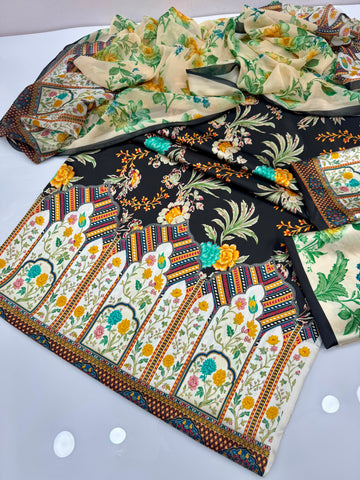 Digital Printed Silk 3pc