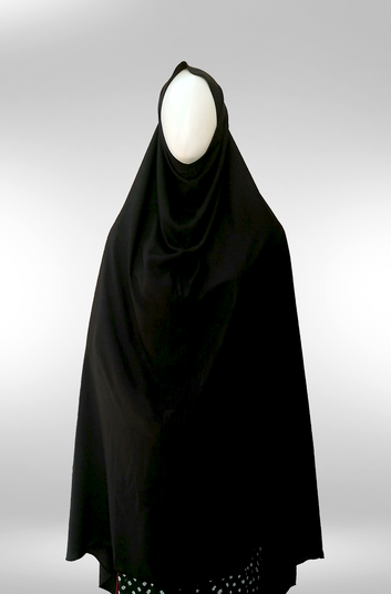 Namaz Makhna (Long Scarf) - 2024 | Jet Black Plain