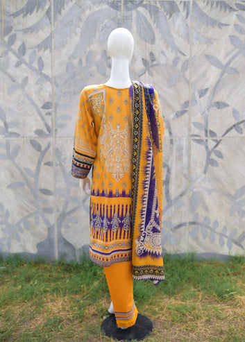 Digital Printed Lawn 3pc - Stitched | TF - 01