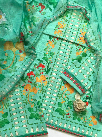 Digital Printed Swiss Lawn Three Piece Dress 2025 | SL 50