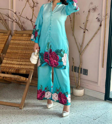 Digital Printed Swiss Lawn Three Piece Dress 2025 | SL 82
