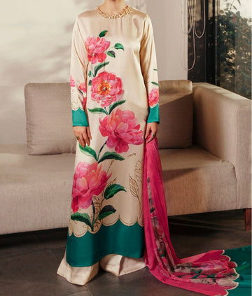 Digital Printed Swiss Lawn Three Piece Dress 2025 | SL 81