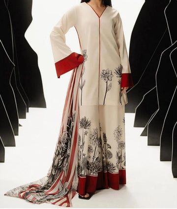 Digital Printed Swiss Lawn Three Piece Dress 2025 | SL 78