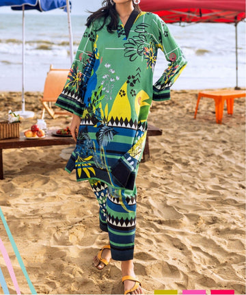 Digital Printed Swiss Lawn Three Piece Dress 2025 | SL 85