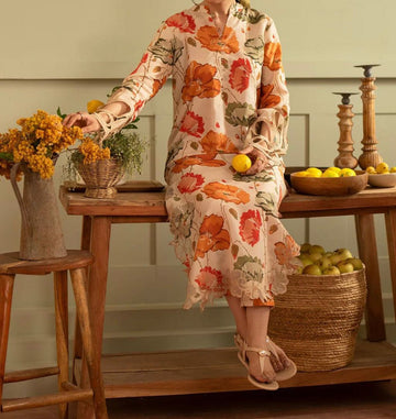 Digital Printed Swiss Lawn Three Piece Dress 2025 | SL 68