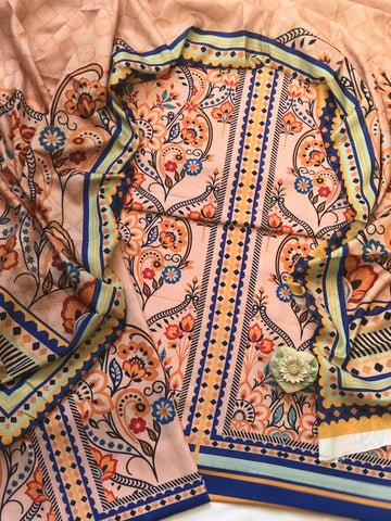 Digital Printed Swiss Lawn Three Piece Dress 2025 | SL 64