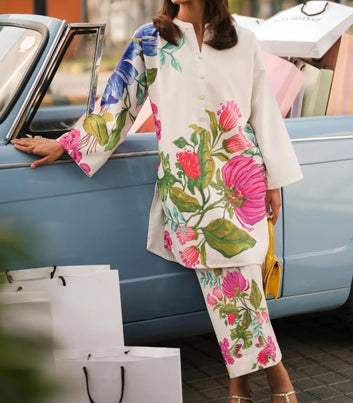 Digital Printed Swiss Lawn Three Piece Dress 2025 | SL 69