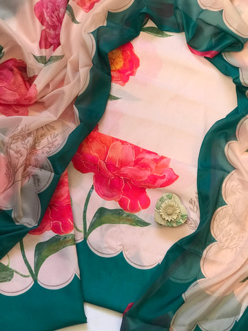 Digital Printed Swiss Lawn Three Piece Dress 2025 | SL 52