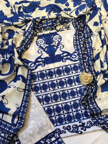 Digital Printed Swiss Lawn Three Piece Dress 2025 | SL 65