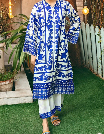 Digital Printed Swiss Lawn Three Piece Dress 2025 | SL 87