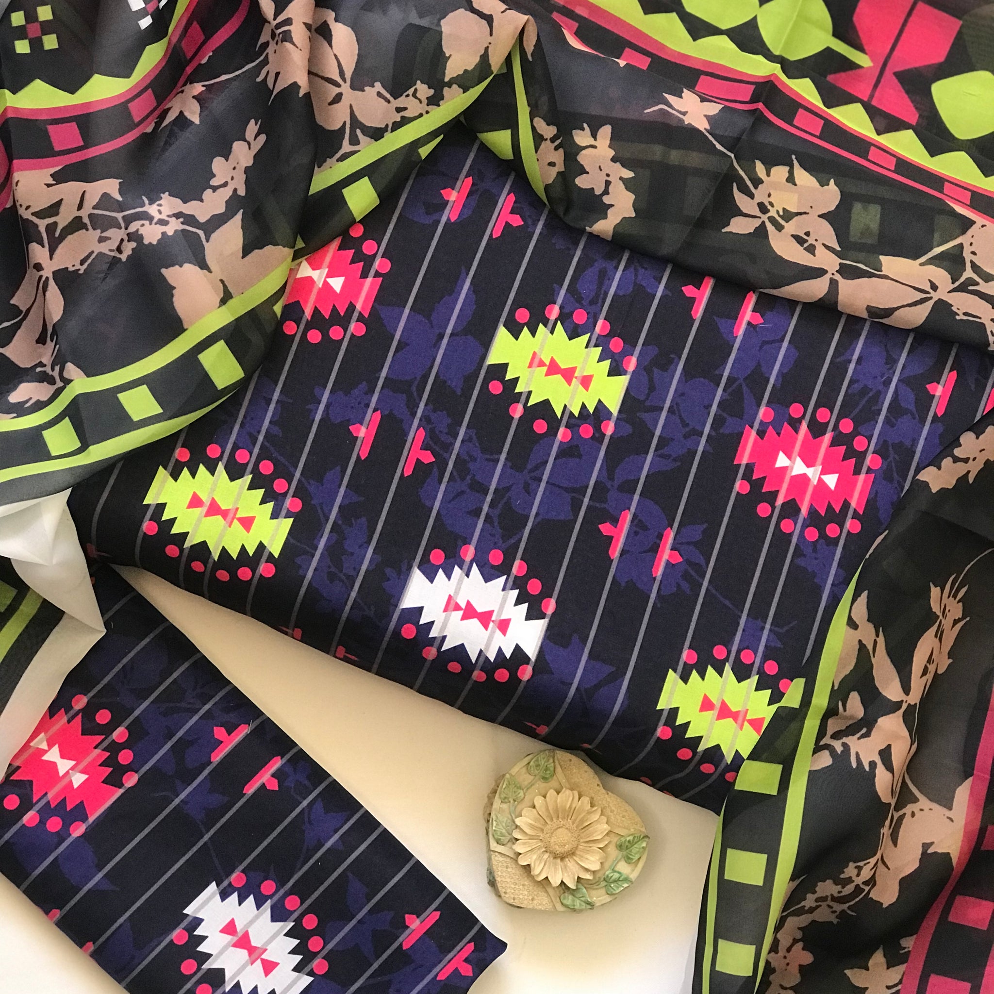 Digital Printed Swiss Lawn Three Piece Dress 2025 | SL 56