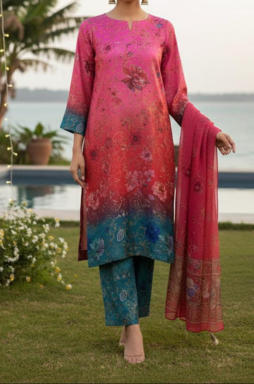 Digital Printed Silk 3pc