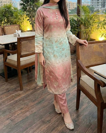 Digital Printed Silk 3pc