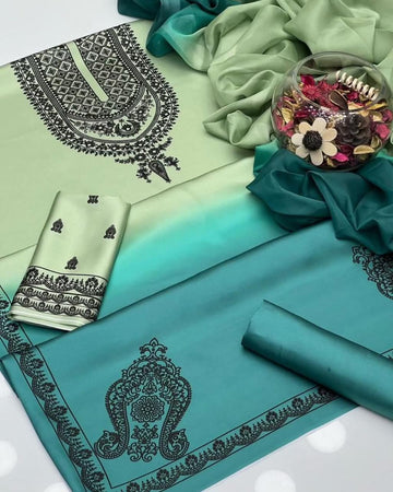 Digital Printed Silk 3pc