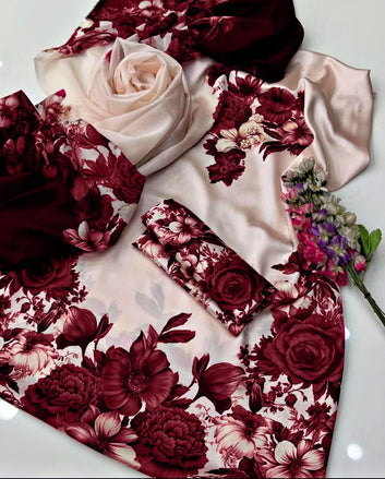 Digital Printed Silk 3pc