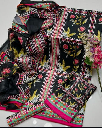 Digital Printed Silk 3pc
