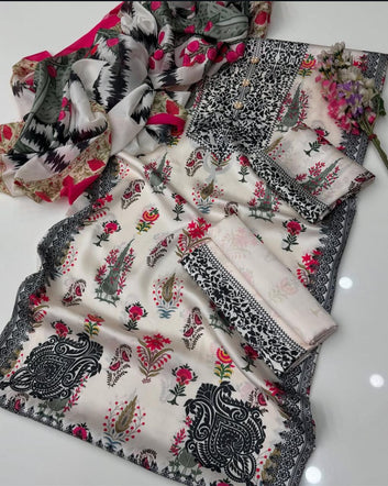 Digital Printed Silk 3pc
