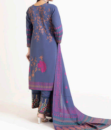 Banarsi Jacquard Suit 3pc - (Unstitched) GG-03